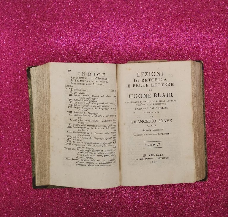 Lezioni Di Retorica E Belle Lettere Di Ugone Blair 1807
