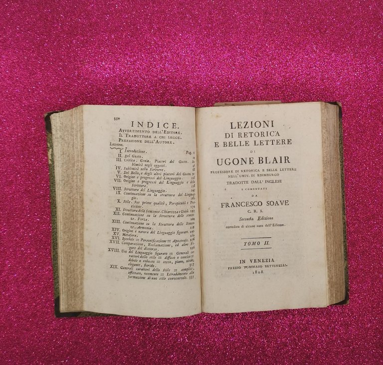 Lezioni Di Retorica E Belle Lettere Di Ugone Blair 1807