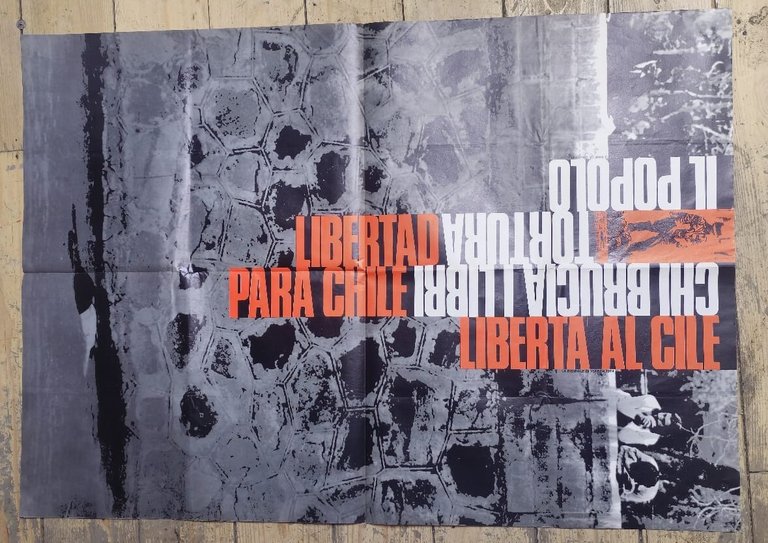 Libertà al Cile - Venezia 5 ottobre 1974 - manifesto …