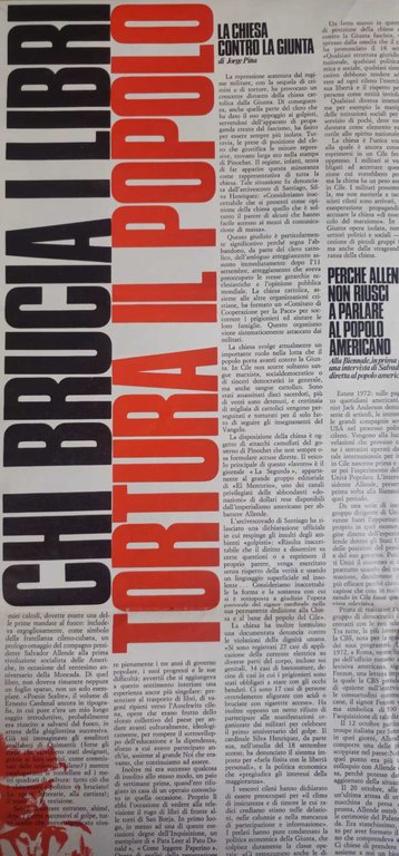 Libertà al Cile - Venezia 5 ottobre 1974 - manifesto …