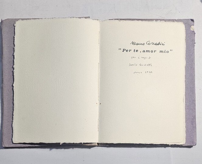 Libro d'artista Mauro Corradini per i segni di Danilo Guidetti