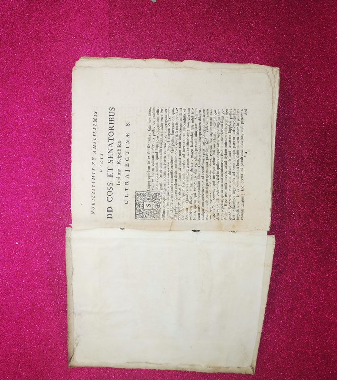 LIBRO DI CRIMINOLOGIA MANCANTE DI FRONTESPIZIO MATTHEI DE CRIMINIBUS 1761