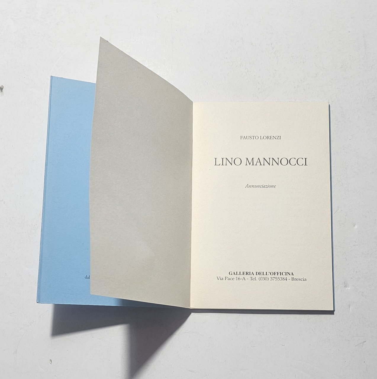 Lino Mannocci Annunciazione Catalogo Arte Galleria Officina Brescia | Immagine principale