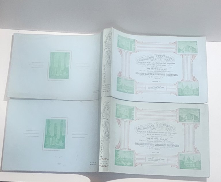 Lombardia pittoresca Giuseppe Elena libro arte incisioni vedute lombarde antico | Immagine Gallery 2