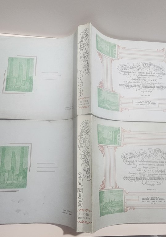 Lombardia pittoresca Giuseppe Elena libro arte incisioni vedute lombarde antico | Immagine Gallery 3