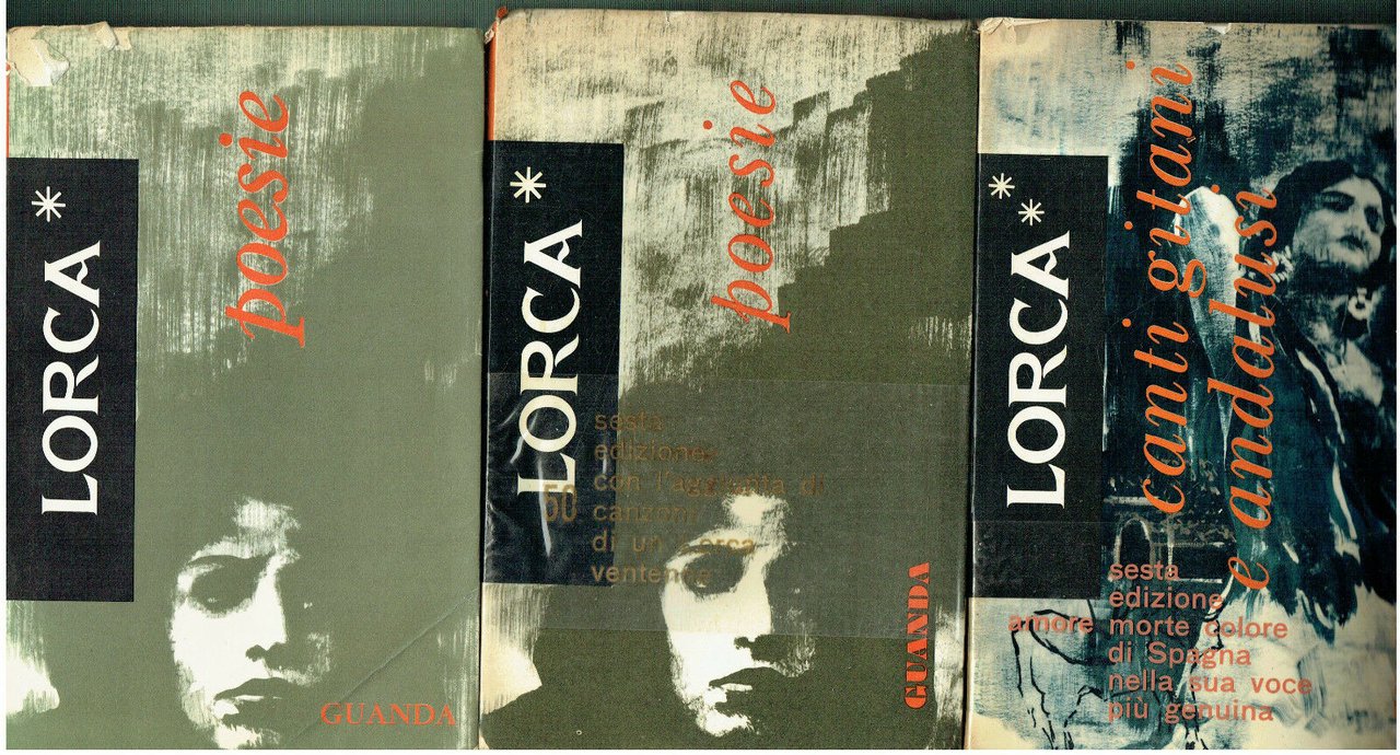 LORCA CANTI GITANI E ANDALUSI POESIE GUANDA TRE VOLUMI