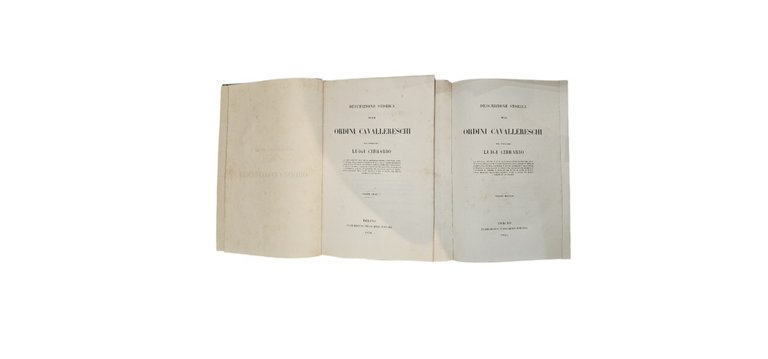 Luigi Cibrario - Descrizione storica degli ordini cavallereschi