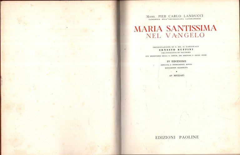 MARIA SANTISSIMA NEL VANGELO