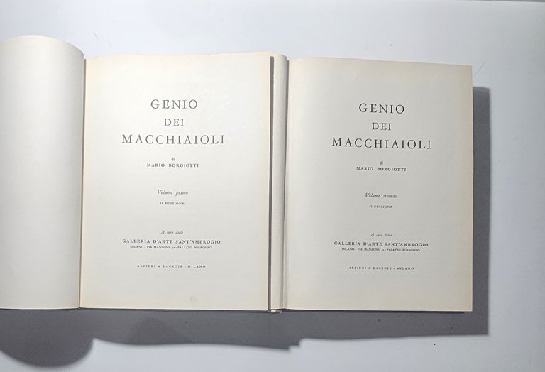 Mario Borgiotti Genio Dei Macchiaioli Opera Completa In Due Volumi | Immagine Gallery 3