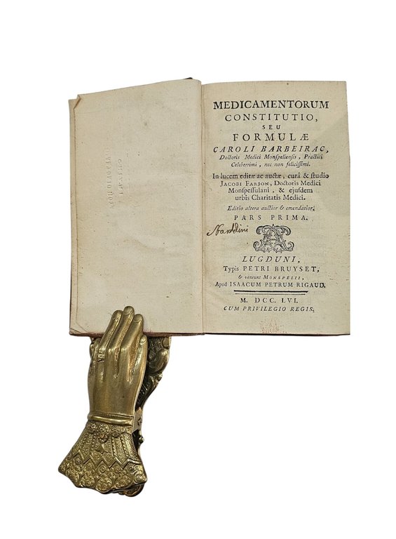 Medicamentorum Constitutio Seu Formulae Caroli Barbeirac
