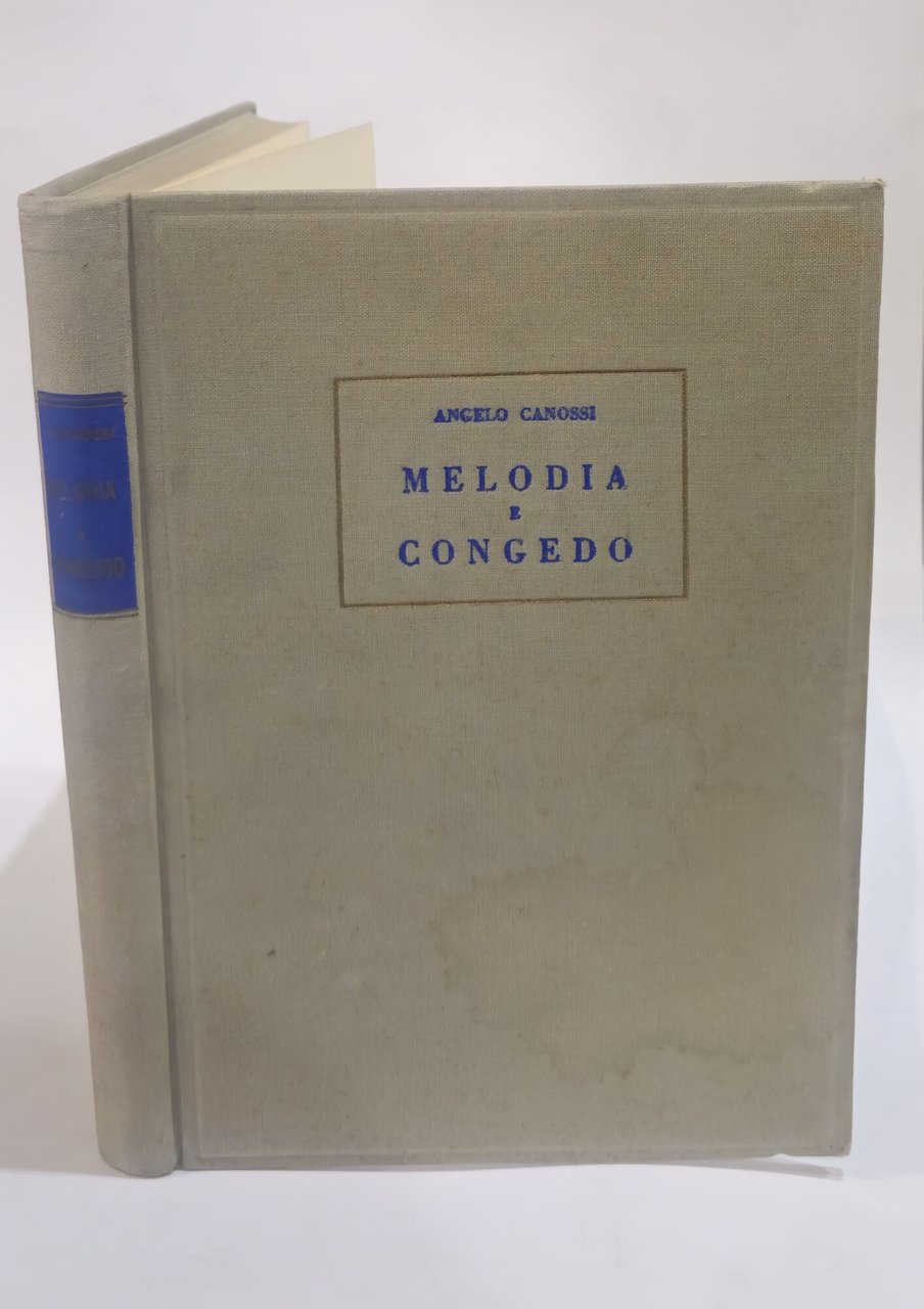 Melodia e Congedo 1959 di Angelo Canossi (poeta bresciano) - … | Immagine principale