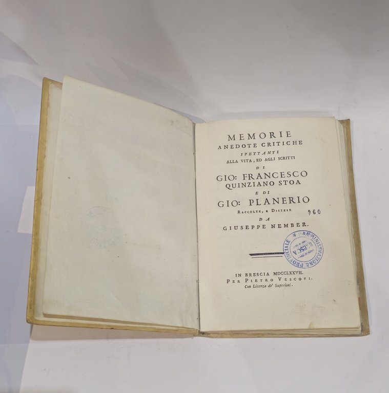 Memorie anedote critiche spettanti alla vita, ed agli scritti di … | Immagine Gallery 2