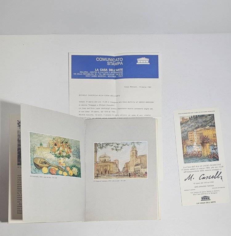 Michele Cascella catalogo mostra 1984 Casa dell’Arte con invito e … | Immagine Gallery 4