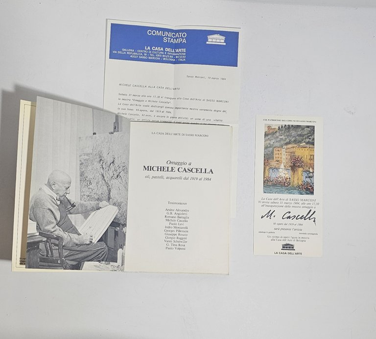 Michele Cascella catalogo mostra 1984 Casa dell’Arte con invito e … | Immagine Gallery 3