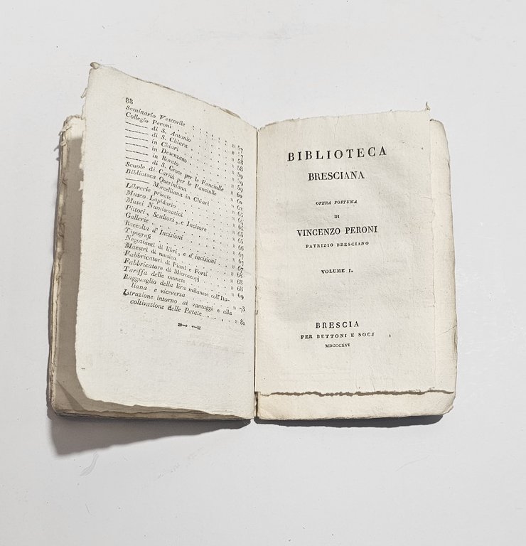 Minerva Bresciana Almanacco 1817 Brescia Bettoni Peroni libro antico raro | Immagine Gallery 4