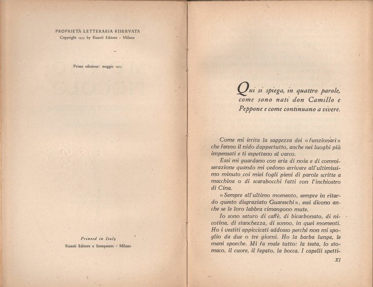 Mondo Piccolo Don Camillo E Il Suo Gregge Con 44 …