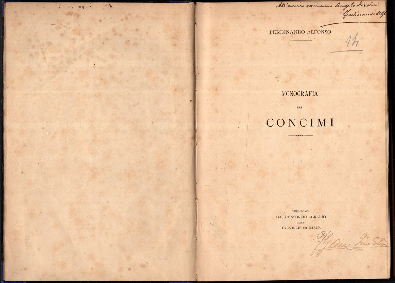 MONOGRAFIA SUI CONCIMI DEL PROF. FERDNANDO ALFONSO