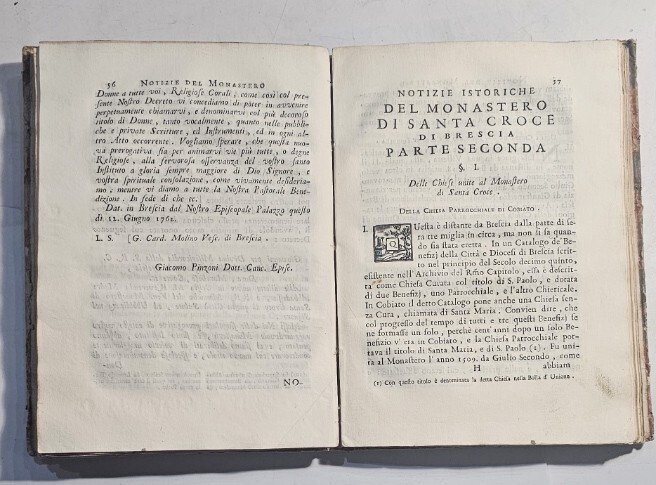 Notizie istoriche del monastero di santa Croce di Brescia raccolte …