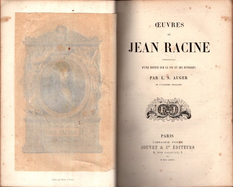 Oeuvres de Jean Racine precedes d'use notice sur sa vie … | Immagine Gallery 2