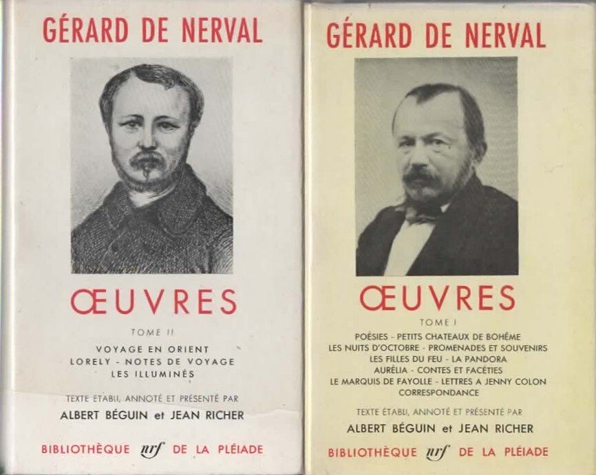 Oeuvres di Gerald De nerval in due volumi