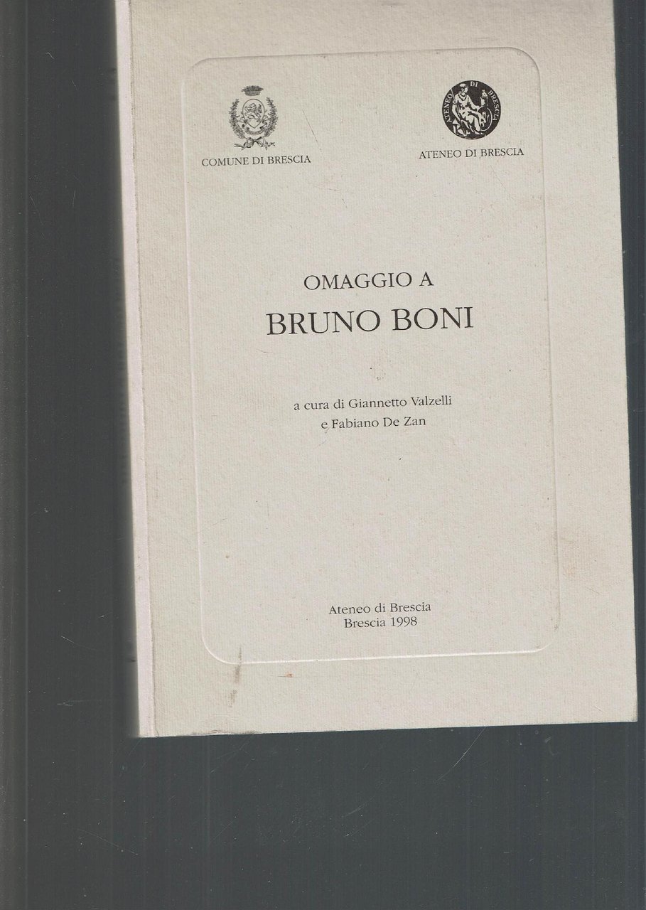 OMAGGIO A BRUNO BONI