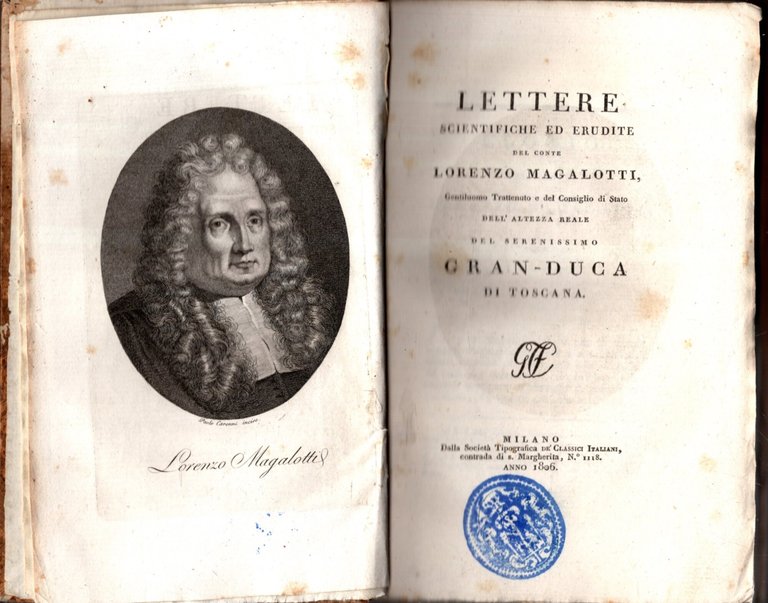 Opere Di Lorenzo Magalotti 2 Vol 1806