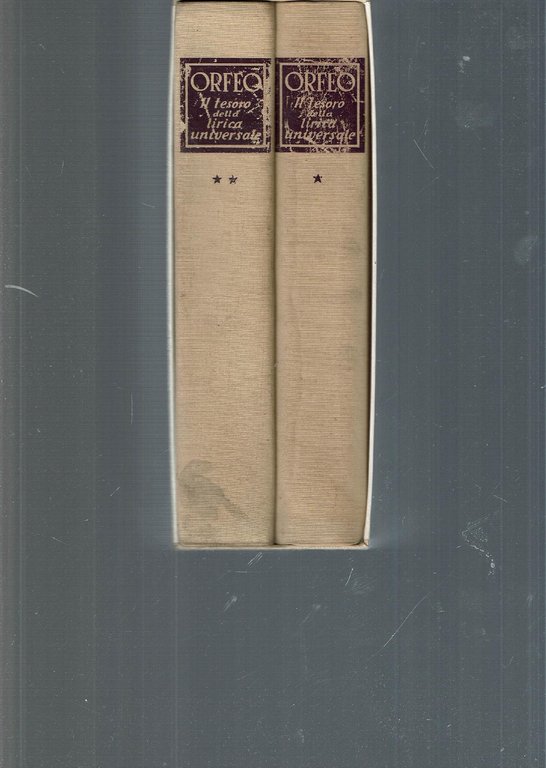 ORFEO IL TESORO DELLA LIRICA UNIVERSALE 2 VOL.