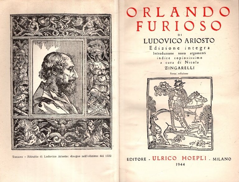 ORLANDO FURIOSO. Edizione integra.