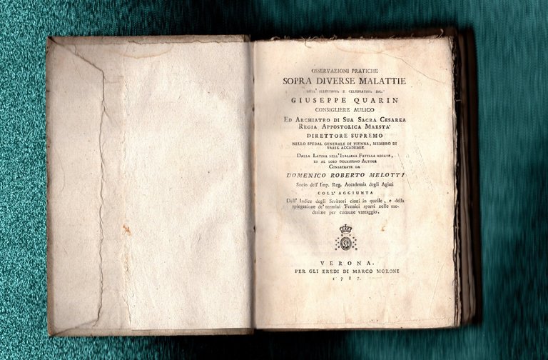 Osservazioni Pratiche Sopra Diverse Malattie. Dalla Latina Nell'italiana Favella Recate, …