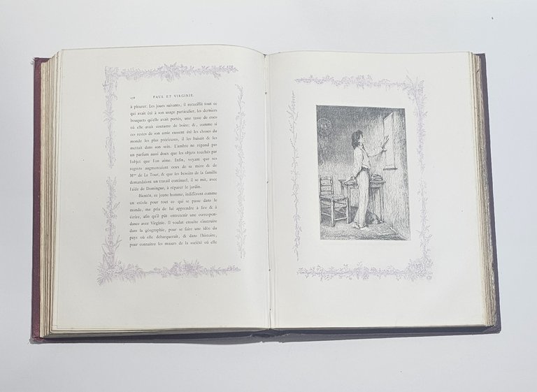 Paul et Virginie libro antico illustrato Lemerre De La Charlerie … | Immagine Gallery 2