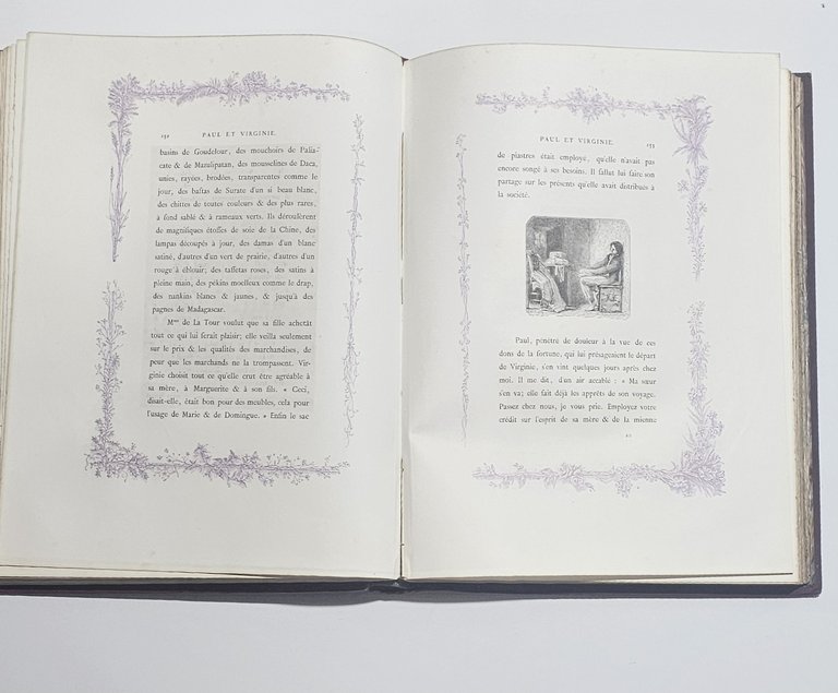 Paul et Virginie libro antico illustrato Lemerre De La Charlerie … | Immagine Gallery 3