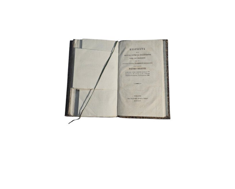 Pietro Seletti Sopra due frammenti di un'antica latina inscrizione bresciana …