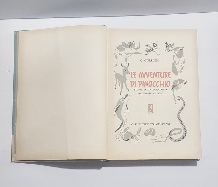 Pinocchio Collodi Illustrato Faorzi Edizione Salani Libro Vintage Illustrato | Immagine Gallery 8