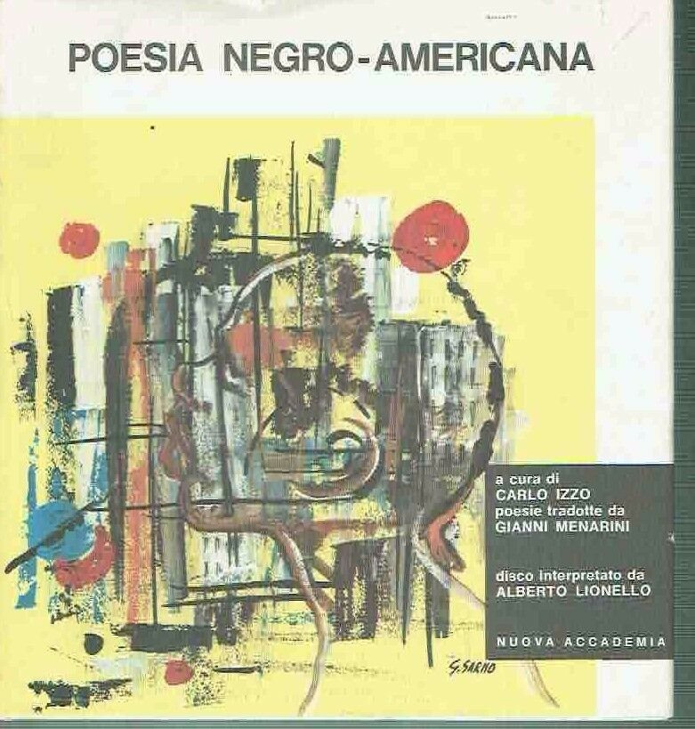 POESIA NEGRO AMERICANA CARLO IZZO ALBERTO LIONELLO ED . NUOVA …