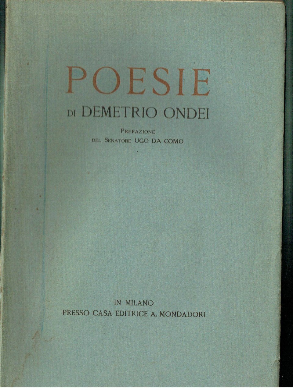 POESIE DI DEMETRIO ONDEI