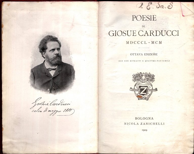 Poesie Di Giosuè Carducci 1850-1900**