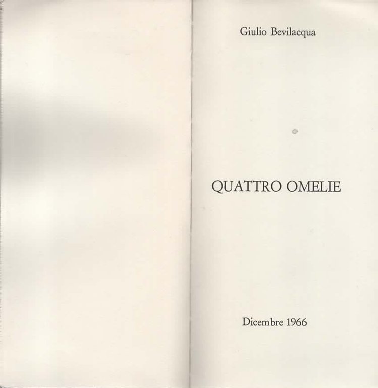Quattro omelie di Giulio Bevilacqua