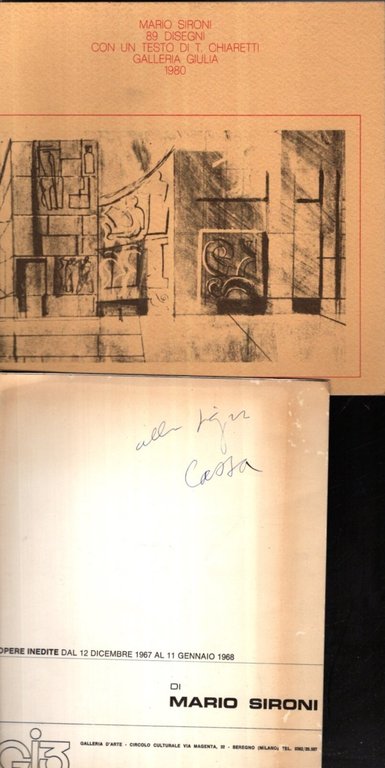 Raccolta fascicoli mostre di Sironi