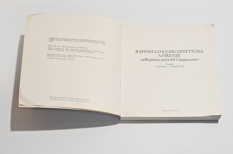 Raffaello e l'architettura a Firenze libro Sansoni 1984 mostra arte … | Immagine Gallery 6