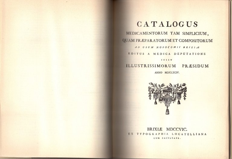 Riforma dei medicamenti della spezieria dello spedale Maggiore di Brescia …