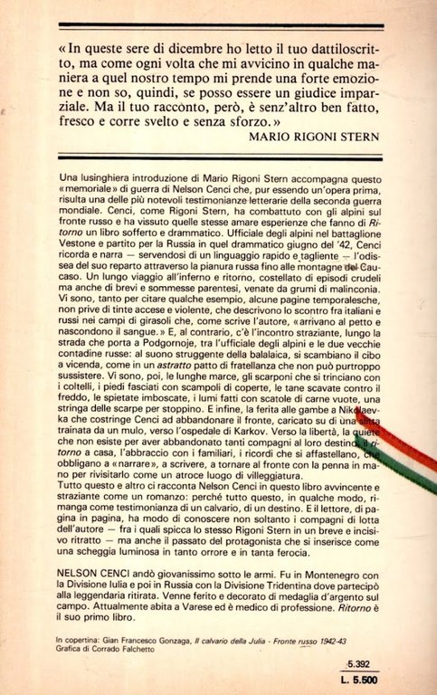 RITORNO**