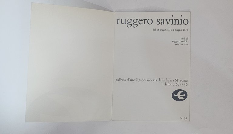 Ruggero Savinio – Catalogo Galleria Il Gabbiano Roma | Arte … | Immagine Gallery 2