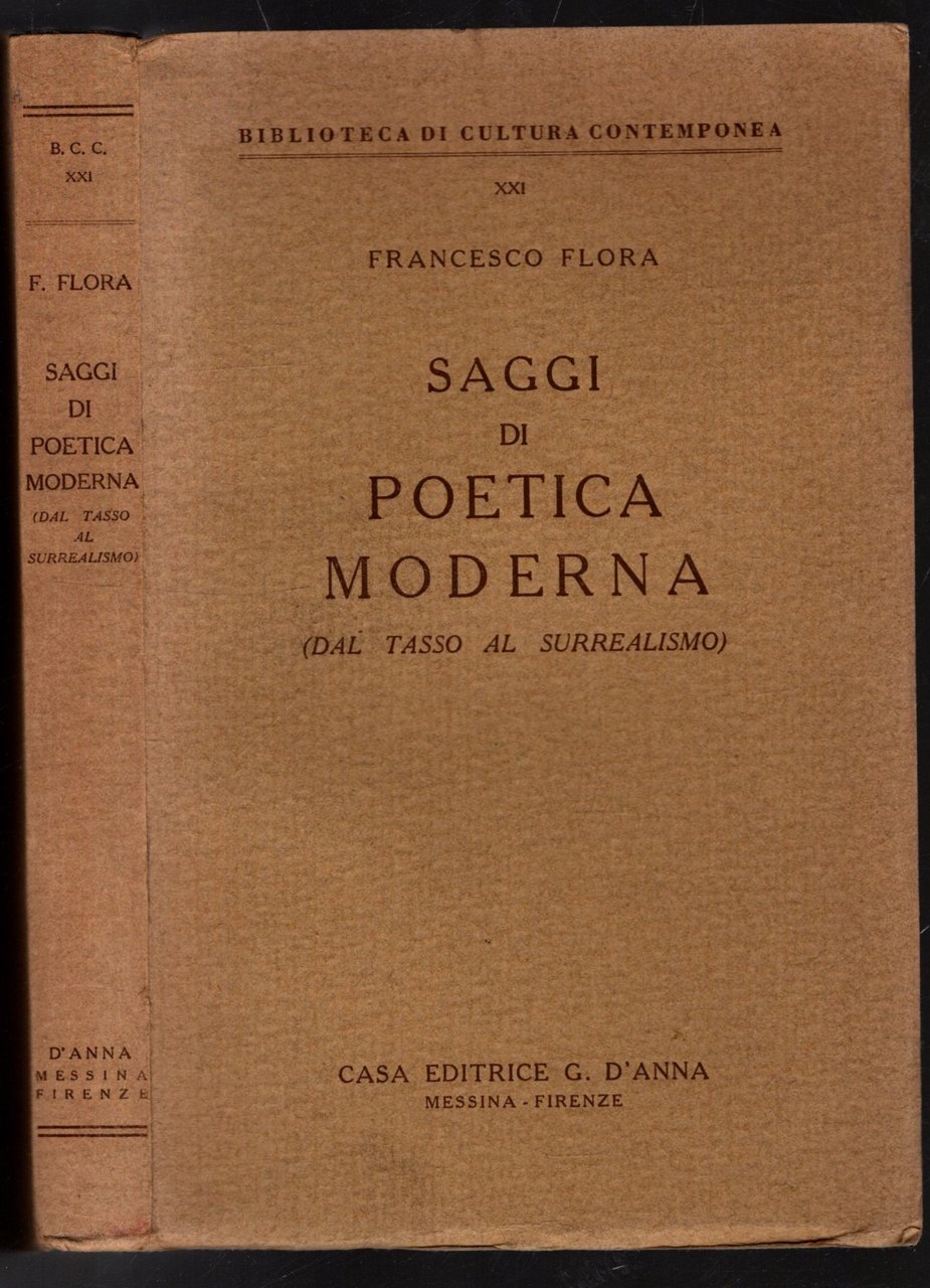 SAGGI DI POETICA MODERNA (DAL TASSO AL SURREALISMO)