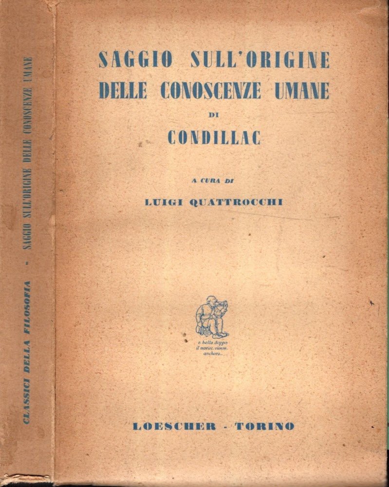 SAGGIO SULL'ORIGINE DELLE CONOSCENZE UMANE DI CONDILLAC