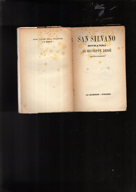 San Silvano. Romanzo.