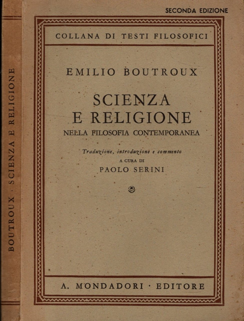 Scienza e religione nella filosofia contemporanea**