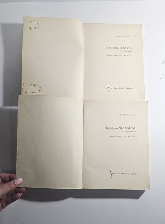 Simone De Beauvoir Il Secondo Sesso Completo In Due Volumi … | Immagine Gallery 2