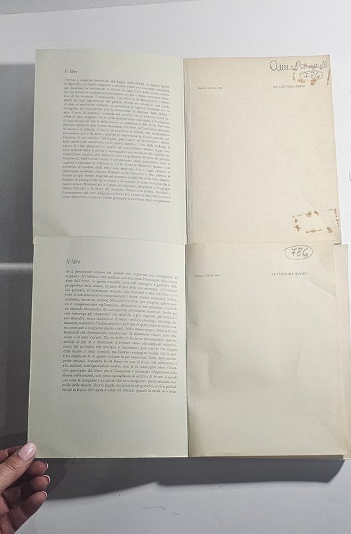 Simone De Beauvoir Il Secondo Sesso Completo In Due Volumi … | Immagine Gallery 3