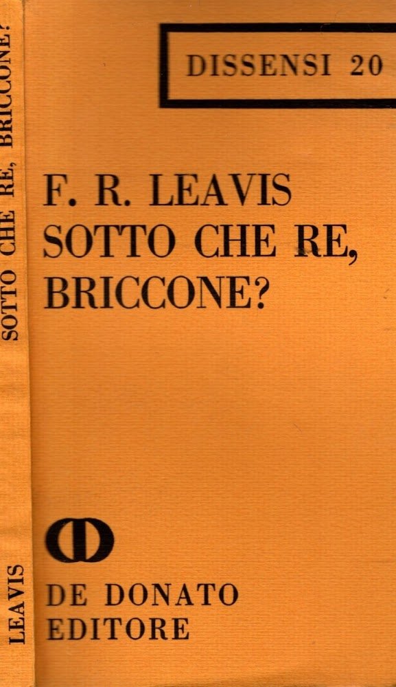 SOTTO CHE RE, BRICCONE?
