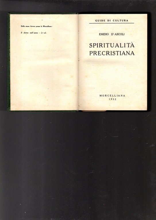 SPIRITUALITA' PRECRISTIANA
